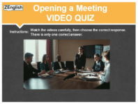 Opening a Meeting