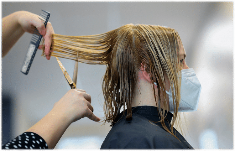 Getting a Haircut Site Pics